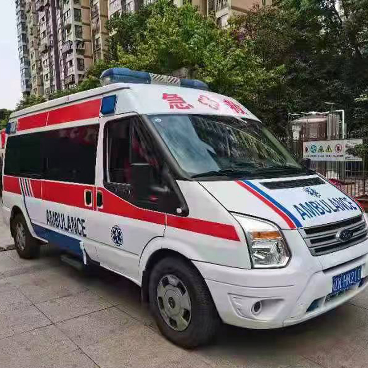 霍山长途救护车护送病人返乡